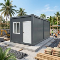 Maison conteneur pliable en gros, écologique, démontable, modulaire, pour bureau temporaire et dortoir de travailleurs sur chantier