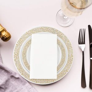 Confezione da 200 Tovaglioli di Carta a 3 Veli, Bianchi e Assorbenti, Ideali per Matrimoni, Feste, Eventi e Uso Quotidiano - Product Image 3