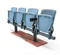 Siège de stade pliable en plastique moulé par injection PP, monté sur poutre, chaise VIP pliable pour stade, siège avec mécanisme de levage automatique ZS-QF01-L
