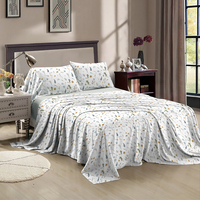 Set de draps imprimés, ensemble de literie en microfibre douce, pigment de luxe à la mode, 100% Polyester