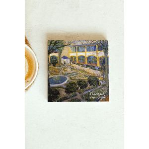 Posavasos de Piedra Individual de la Serie Vincent Van Gogh 129, Elegante Soporte para Bebidas - Product Image 1