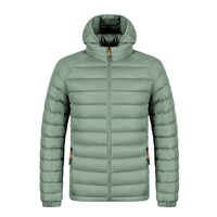 Veste de voyage légère et pliable pour homme, avec capuche amovible et col montant, matelassée, isolante, pour l'extérieur, OEM ODM