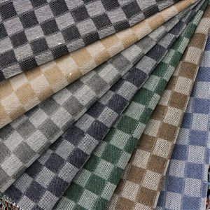 Nouvelle mode chaude 100% coton Jacquard Plaids tissu teint en fil vert vichy pour manteaux vestes chaussures doublure accessoires pour garçon - Product Image 6