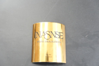 Emballage d'origine d'usine Promotion Plaque de logo en métal mat Impression d'étiquettes de parfums Métallique à eau chaude