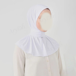 Hot Selling Women Muslim Instant <strong>Hijab</strong> Custom Logo Solid Color Islamic Women Instant Hijabs Headscarf for Muslim - Product Image 2