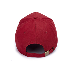 Nón kết thể thao nam cotton 5 tấm màu đỏ rượu vang trơn, có thể giặt, in logo, tùy chỉnh chuyên nghiệp, bán buôn - Product Image 6