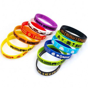 Bracelet en caoutchouc personnalisé avec impression de motif de voiture, silicone, Bigfoot, course, tout-terrain, pour événements festifs - Product Image 4