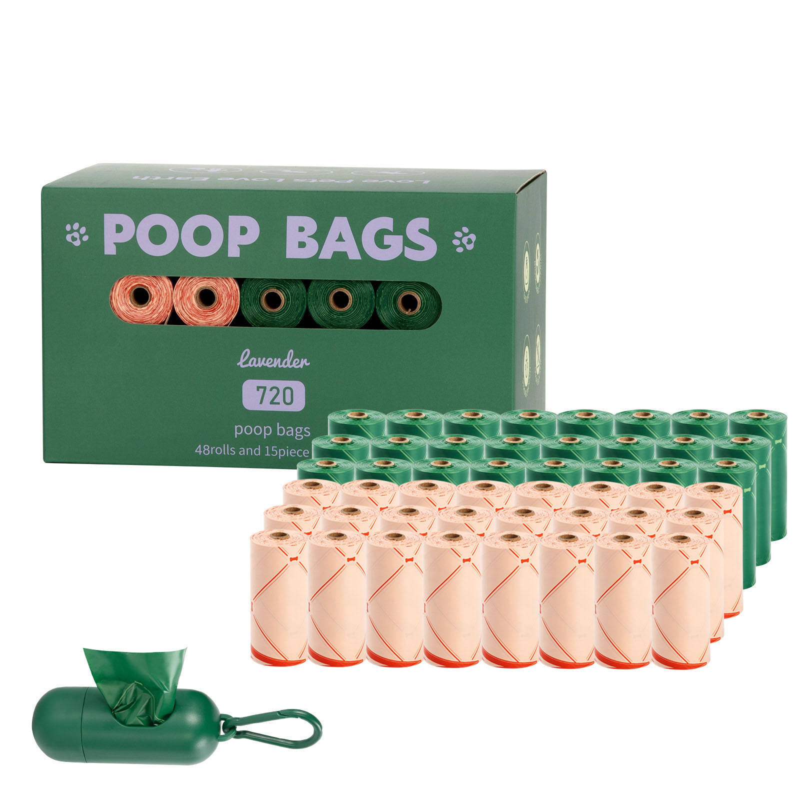 48 ม้วนสีผสม+ที่จ่าย