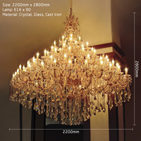 Französischer Italienischer Vintage-Kristall-Kronleuchter für Esszimmer, Hotel und Hochzeit, Pendelleuchte
