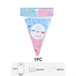 Banderas Triangulares Festivas y Divertidas de Poliéster con Impresión Digital, Decoraciones para Fiestas de Cumpleaños - Product Image 5