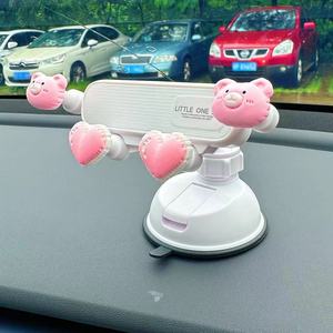 Soporte para Teléfono de <span class=keywords><strong>Coche</strong></span> con Diseño de Osito Rosa, Soporte Universal para Navegación, Antivibración, Estable, para Escritorio y <span class=keywords><strong>Coche</strong></span>, Flexible, Impermeable, con Ventosa - Product Image 5