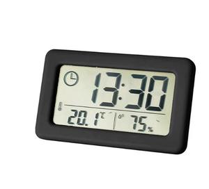 Hiện đại xách tay bàn & bảng đồng hồ <span class=keywords><strong>Mini</strong></span> kỹ thuật số Nhiệt kế ẩm kế 12/24h hiển thị cho nhiệt độ và độ ẩm - Product Image 2