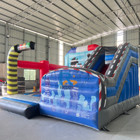 Château gonflable interactif avec toboggan à obstacles combiné pour les enfants Divertissement en plein air Locations Jeux de châteaux gonflables
