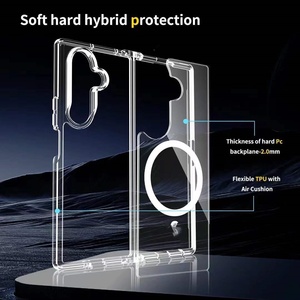 เคสโทรศัพท์ระบบแม่เหล็ก PC TPU ใสชาร์จแบบไร้สายกันกระแทกล้างฝาครอบมือถือสำหรับ Samsung Galaxy <span class=keywords><strong>Z</strong></span> <span class=keywords><strong>Fold</strong></span> 7 6 Flip 6 6 5 <span class=keywords><strong>4</strong></span> - Product Image 3