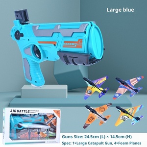 Đồ chơi súng máy bay điện tử thương hiệu xuyên biên giới, chất liệu nhự<span class=keywords><strong>a</strong></span> ABS, có đèn phát sáng, tốc độ phóng 50-100 khung hình/giây, dành cho thanh thiếu niên và người lớn, chơi ngoài trời, bay lượn xoáy. - Product Image 6