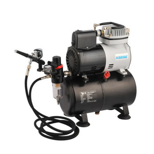 Kit compresseur aérographe Haosheng AF186 avec réservoir et pompe à air électrique pour peinture artistique - Product Image 1