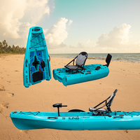 Advanced PVC 1 personne modulaire Kayak puissance Double pompe à pagaie pêche randonnée Sports de plein air-moteur de Kayak gonflable en gros