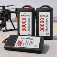 Batterie semi-solide Battivus 210Wh/kg 12S 52.2V 22Ah 10C haute puissance Li-polymère Lipo pour drone agricole industriel UAV