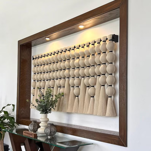 <span class=keywords><strong>Tapiz</strong></span> Extra <span class=keywords><strong>Grande</strong></span> de Macramé Mexicano Diseño Esférico Boho para Cabecera, Decoración del Hogar, Arte y Adornos para Colgar en la Pared - Product Image 1