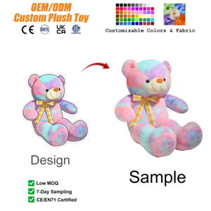 Orsacchiotto Gigante Personalizzato a Forma di Macaron, Grande Peluche, Cuscino per Dormire, Orso da Abbraccio, Bambola Carina, Regalo di Compleanno - Product Image 1