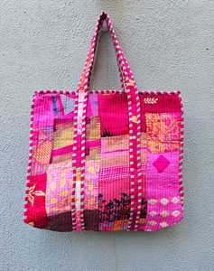 Great Price Large Cotton Quilted Handmade Block Printed Tote <b>Bag</b> Weekender Shoulder Grocery <b>Boho</b> Travel <b>Bags</b> for Women - Product Image 1