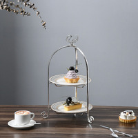 Support de présentation de buffet, outils pour gâteaux, table à gâteaux en métal, buffet rond carré, support à gâteaux de mariage, ensemble de supports à desserts