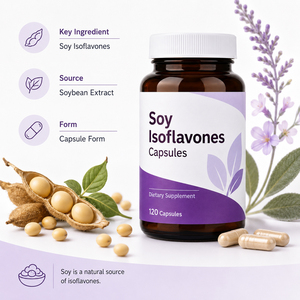 Offre Spéciale : Capsules d'isoflavones de soja bio – Soutien naturel à la beauté et supplément alimentaire régulateur d'œstrogènes pour la ménopause - Product Image 3