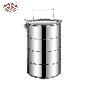 Stainless Steel Bento Box Lunch Box Stainless 4 Layers Good Quality Durable Stainless Steel Stackable Bento Lunch Box Food Container