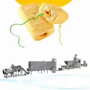 Dechao makineleri 70 sandviç pirinç kraker ekipmanları çikolatalı sandviç şişirilmiş gıda üretim hattı