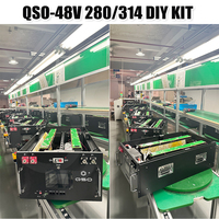 QSO Vide 48V 16S Diy Kit Caja Batterijbox Dyi 280Ah 314Ah 51.2V Lfp Batteriekasten V2 16Kwh 15Kwh Lifepo4 Xr07 Batterie Box Rack