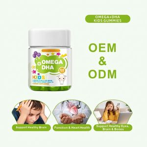HDK Omega + DHA Gummy OEM ODM Supplément personnalisé pour la santé du <span class=keywords><strong>cerveau</strong></span> et du cœur avec huile de poisson et vitamine D3 - Product Image 2