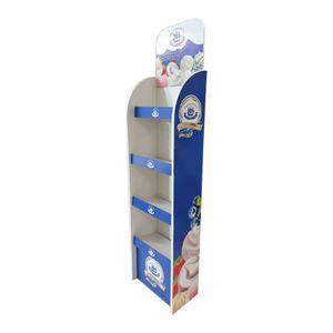 Aangepaste Opvouwbare Kartonnen Gegolfde Display Stand Rekken Met Planken Voor Etenswaren - Product Image 3