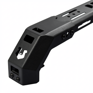 Barres transversales pour couvre-caisse de pick-up, noir mat, acier universel, antirouille, largeur réglable, fixation par clip, compatible avec les camions de taille moyenne 4x4 - Product Image 3