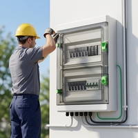 Boîtier de Combinaison PV DC CYHA-24, 6 Entrées 1 Sortie, 1000V, Connecteur MC4, Certifié CE, Étanche IP65, SPD, Système PV, OEM ODM