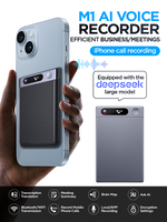 Enregistreur vocal IA avec prise en charge API ouverte, appareil d'enregistrement sonore sans fil pour réunions et appels téléphoniques, personnalisation ODM, directement de l'usine