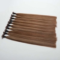 Extensions de cheveux en kératine russe brute de qualité supérieure, pointes en U, lisses et soyeuses, prix d'usine en gros pour salon
