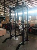Machine à rames haute et basse, équipement de gym multifonctionnel, station de musculation, rack de squat