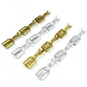 110 187 205 250 Brass Pcb Tab Male/Female Connectors Lugs Non Insulated Flag Spade Type Crimp Spool Reel Terminals