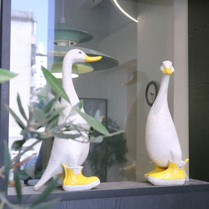 All'ingrosso animale figurine Creative anatra statua del fumetto tema costiero arte <span class=keywords><strong>oggetti</strong></span> decorativi per balcone ornamento in resina - Product Image 4