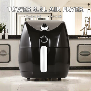 Crispi Freidora de Aire Portátil de Vidrio 5 en 1 con Función de Asado, Contenedores de 4QT, 2.5QT y 6 Tazas, Platos para Freír, Tapas de Almacenamiento, Apta para Microondas - Product Image 4