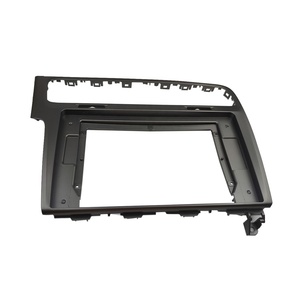 Pour VOLKSWAGEN <span class=keywords><strong>GOLF</strong></span> <span class=keywords><strong>7</strong></span> 10.1 pouces cadre de l'autoradio Fascia conduite à gauche stéréo GPS lecteur DVD panneau d'installation tableau de bord Surround Kit - Product Image 2