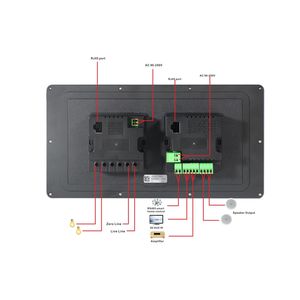 Amplificador de Audio inteligente para el hogar, pantalla táctil de 8 pulgadas, 2 canales, 25W, WiFi, Bluetooth, para pared, con <span class=keywords><strong>Zuya</strong></span> Zigbee - Product Image 6