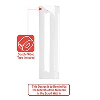 Étui à Mezuzah transparent en acrylique rouge 6 pouces, étui à Mezuzah en lucite imperméable, cadeaux Judaïca, Mezuzahs modernes