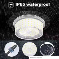 Plafonnier LED Suspendu Portable à Détecteur de Mouvement Solaire IP65, Dimmable, Anti-Poussière, avec Minuteur, pour Garage, Jardin, Villa