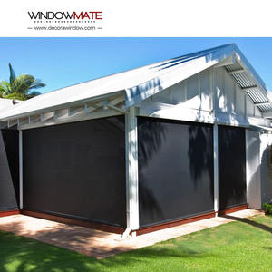 Persianas impermeables de fábrica Pantalla con cremallera enrollable Control <span class=keywords><strong>remoto</strong></span> Persianas enrollables para exteriores - Product Image 6