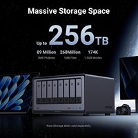 UGREEN NASync DXP8800Plus 8-Bay Desktop-NAS mit Intel i5 1235u 10-Core CPU, 8GB DDR5 RAM, 128G SSD für Netzwerk-Speicherung (Diskless)