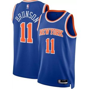 New York Knicks Brunson 11 Youth Icon Edition Swingman Jersey Vêtements de basket-ball pour garçons évacuant l'humidité - Product Image 1