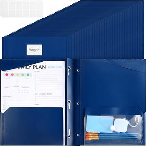 Thư Kích thước Nòng Nọc thư mục kim loại ngạnh Fastener Clip nhựa vật tư văn phòng với khe cắm thẻ cho các bài thuyết trình - Product Image 5