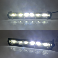 Barre lumineuse LED pour voiture 7'' 6000k, faisceau spot, éclairage de travail automobile pour ATV, SUV, 4x4, conduite tout-terrain, barre lumineuse LED de travail