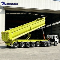 Semi-remorque benne basculante galvanisée 80 tonnes 7x14 8x5 5x10 6x12 Canada